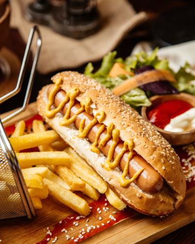 The authentic hot dog